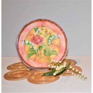 Vintage Lily of The Valley,  Tuscany Rose Plate